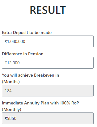 EPF Higher Pension Online Calculator